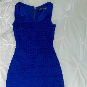 Guess Royal Blue Crochet Dress